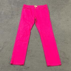 Sanctuary Denim Hot Pink Fuchsia Straight Leg Stretch Jeans Women's Size 30
